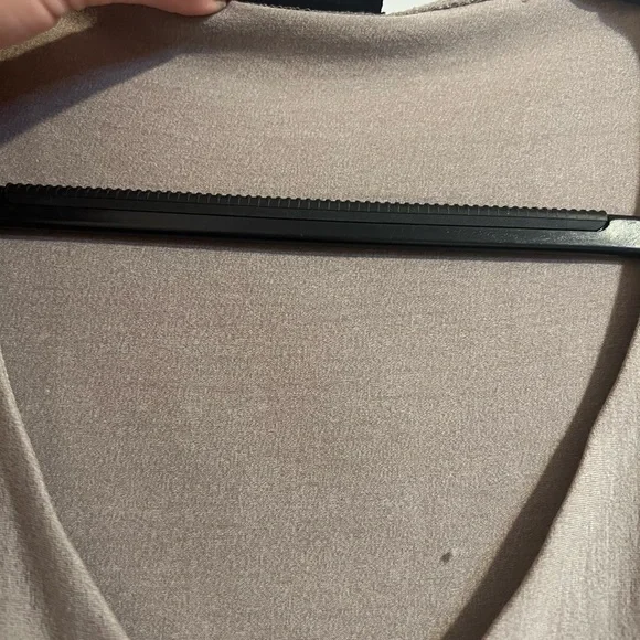 #114 AKRIS MUSHROOM TAUPE LAYERED RUFFLE TANK TOP BLOUSE SIZE 14 - Picture 7 of 7